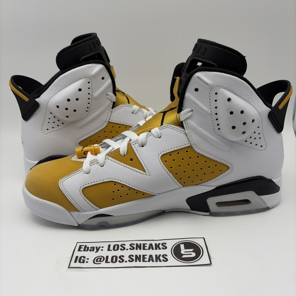 Jordan 6 Retro Yellow Ochre Mens Size 10 Sneaker CT8529-170 - Picture 2 of 8